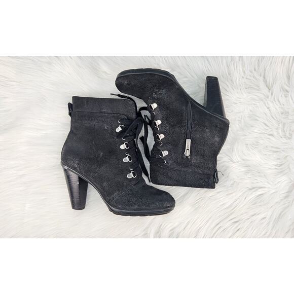 Kenneth Cole Reaction Fun Hunt Womens Leather Casual Boots, Black, 6.5 - Picture 6 of 16